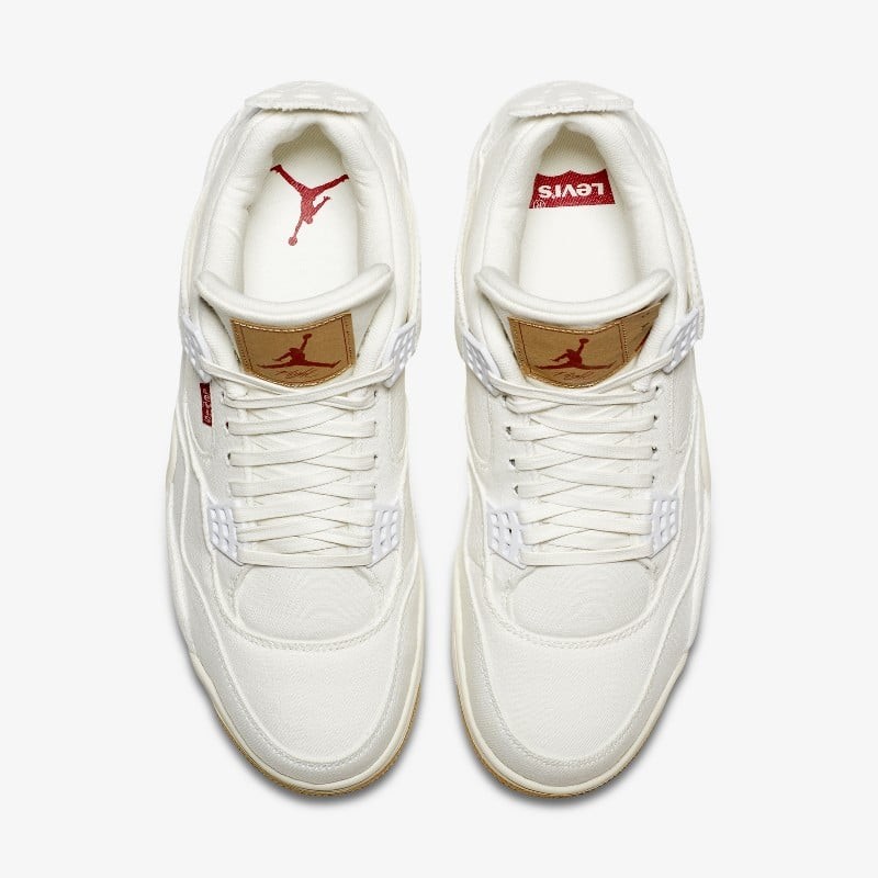 100 | LEVI'S x Air Jordan 4 White Denim - Cheap Arvind Air Jordans